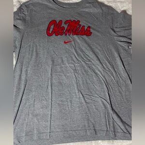 MEN Nike Ole Miss Gray T-Shirt